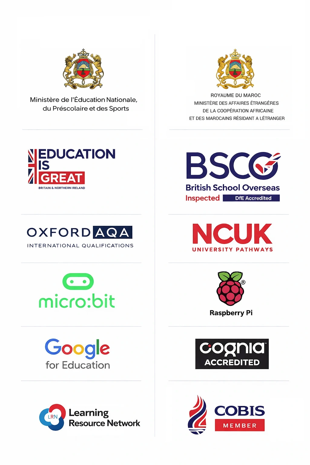 British School Morocco - Accreditations